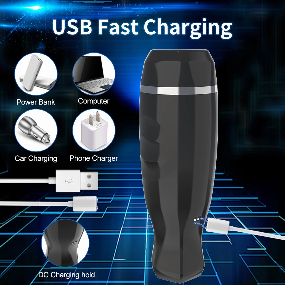 10 Vibration Telescopic Modes Male Masturbators Adult Vagina Masturbator Cup