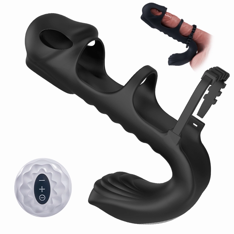 [Sold Out]: Seekhear Vibrating Penis Sleeve With Dual Motor