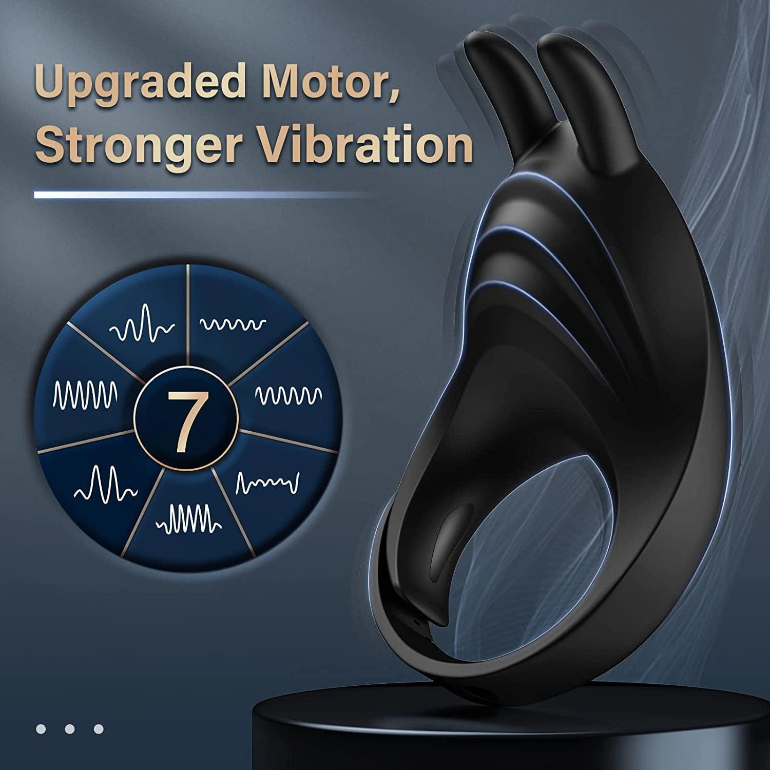 Adjustable Vibrating Penis Ring for Men Testis Stimulation Sex Toy for Couples Remote Control Vibrating Penis Rings for Ejaculation Delay