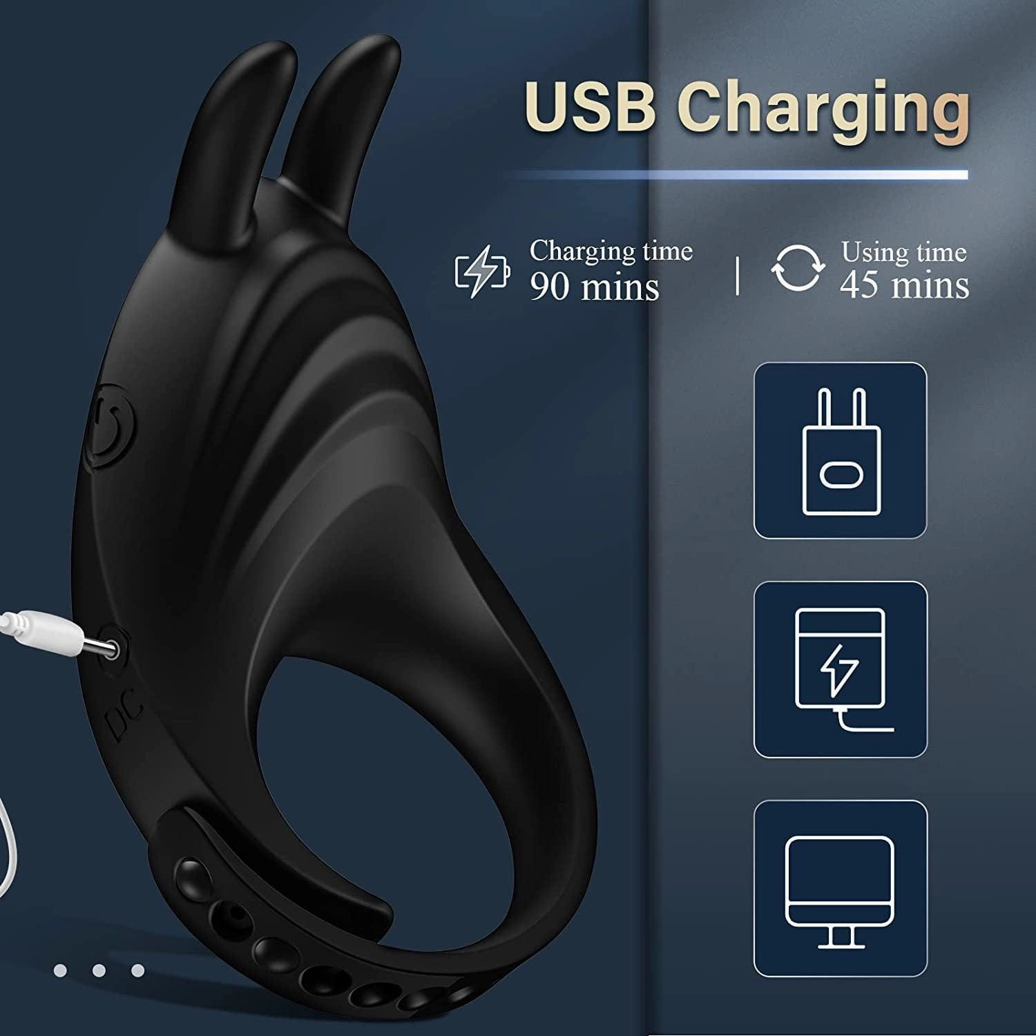 Adjustable Vibrating Penis Ring for Men Testis Stimulation Sex Toy for Couples Remote Control Vibrating Penis Rings for Ejaculation Delay