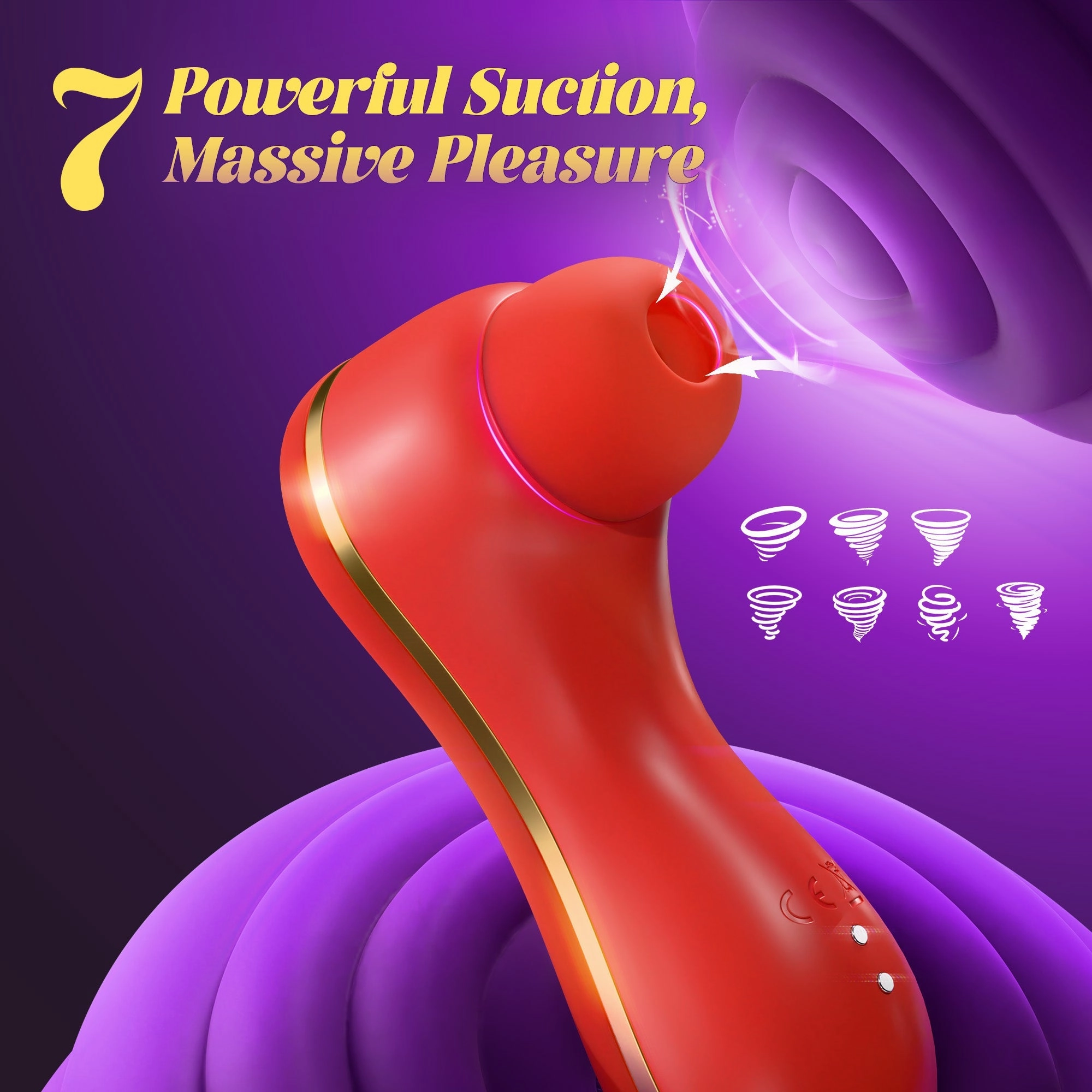 Adult Female Sex Toys Vibrator,Thrusing Vibrator with 7 Suction & 3 Vibrating Modes Adult Toys