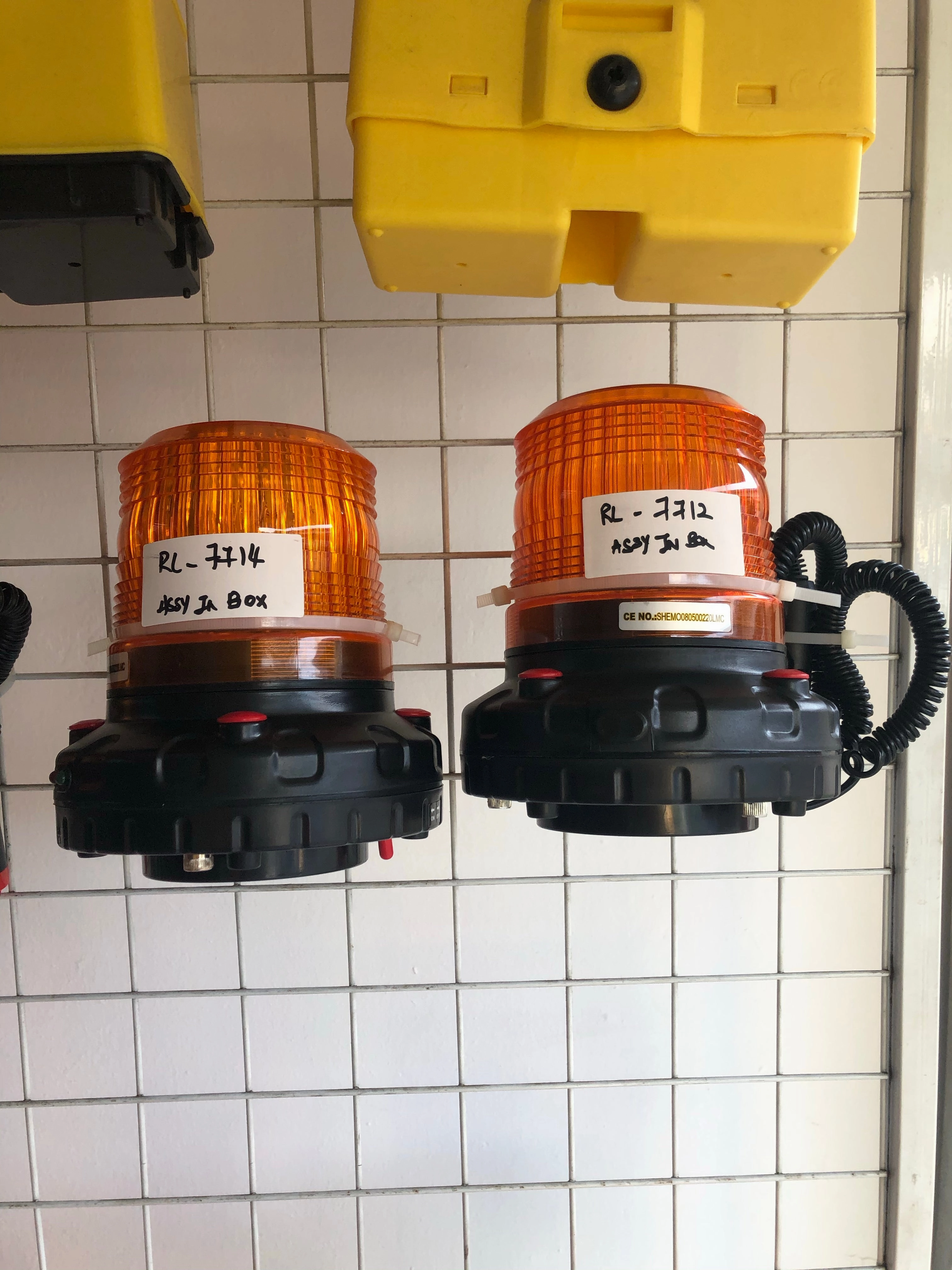 Aiko Yellow LED Revolving Warning Light Rechargeable with Magnetic Base | Model : RL-7714