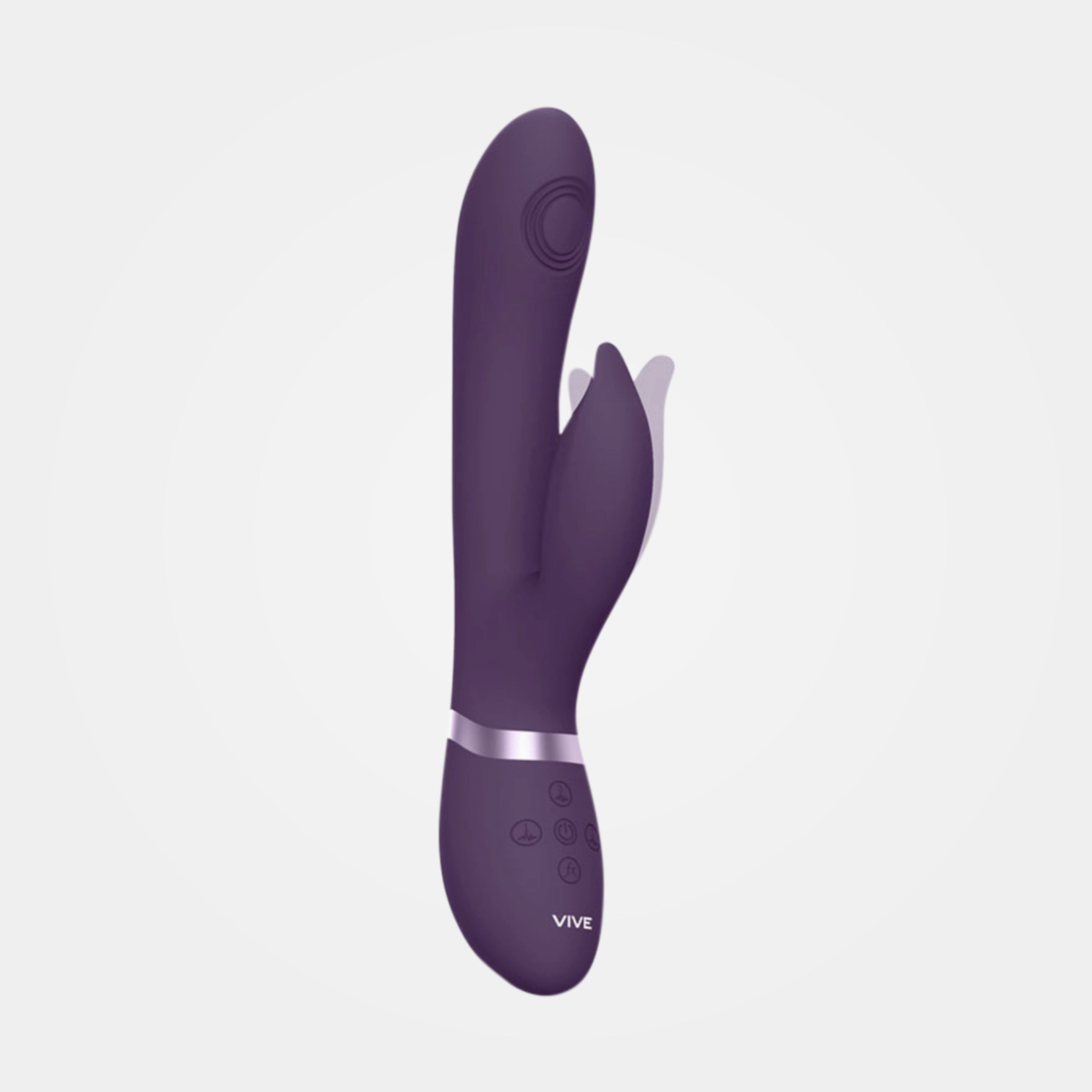 Aimi - 3 Motor Rechargeable Purple Swinging Rabbit Vibrator