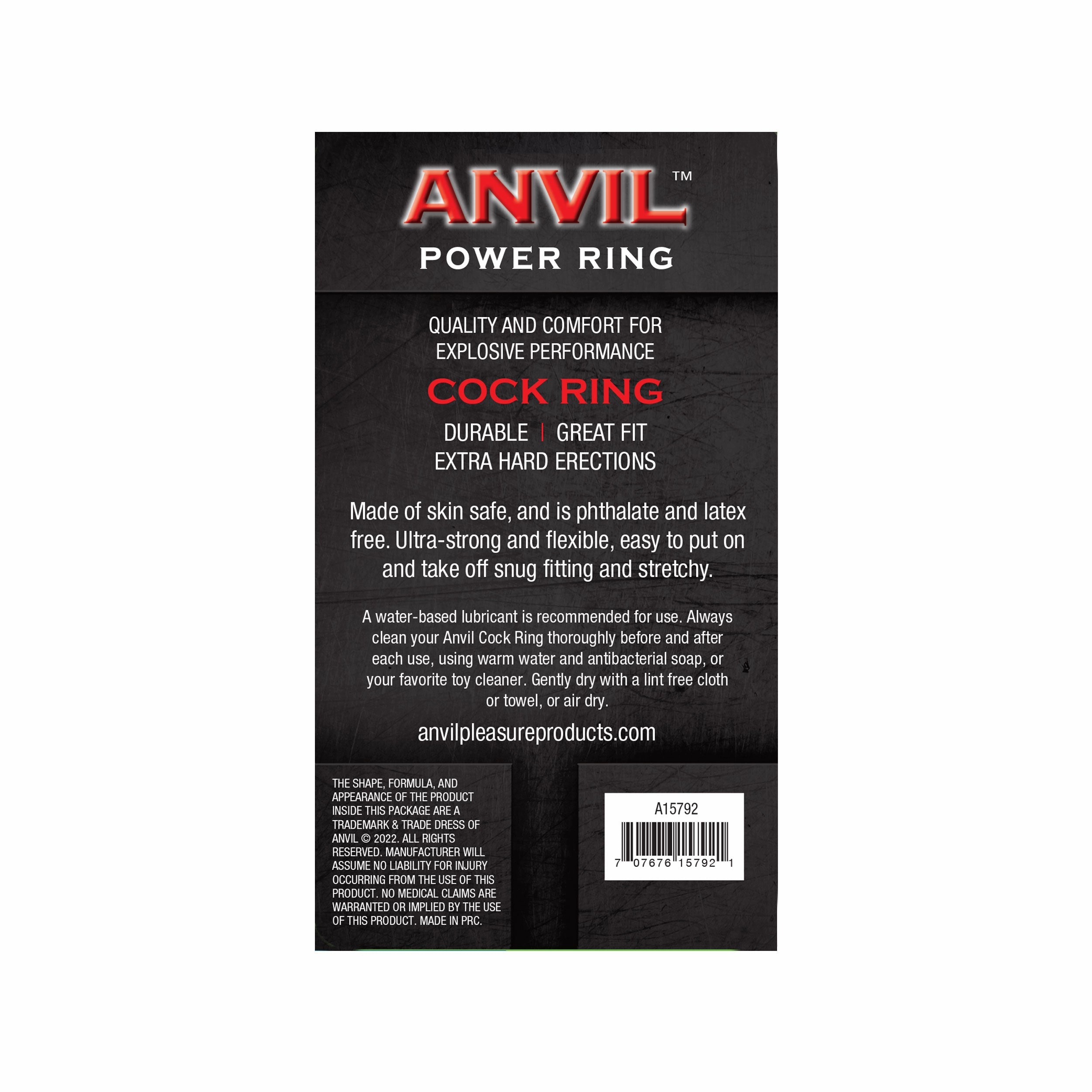 Anvil Glow-in-the-Dark Blue Power Ring