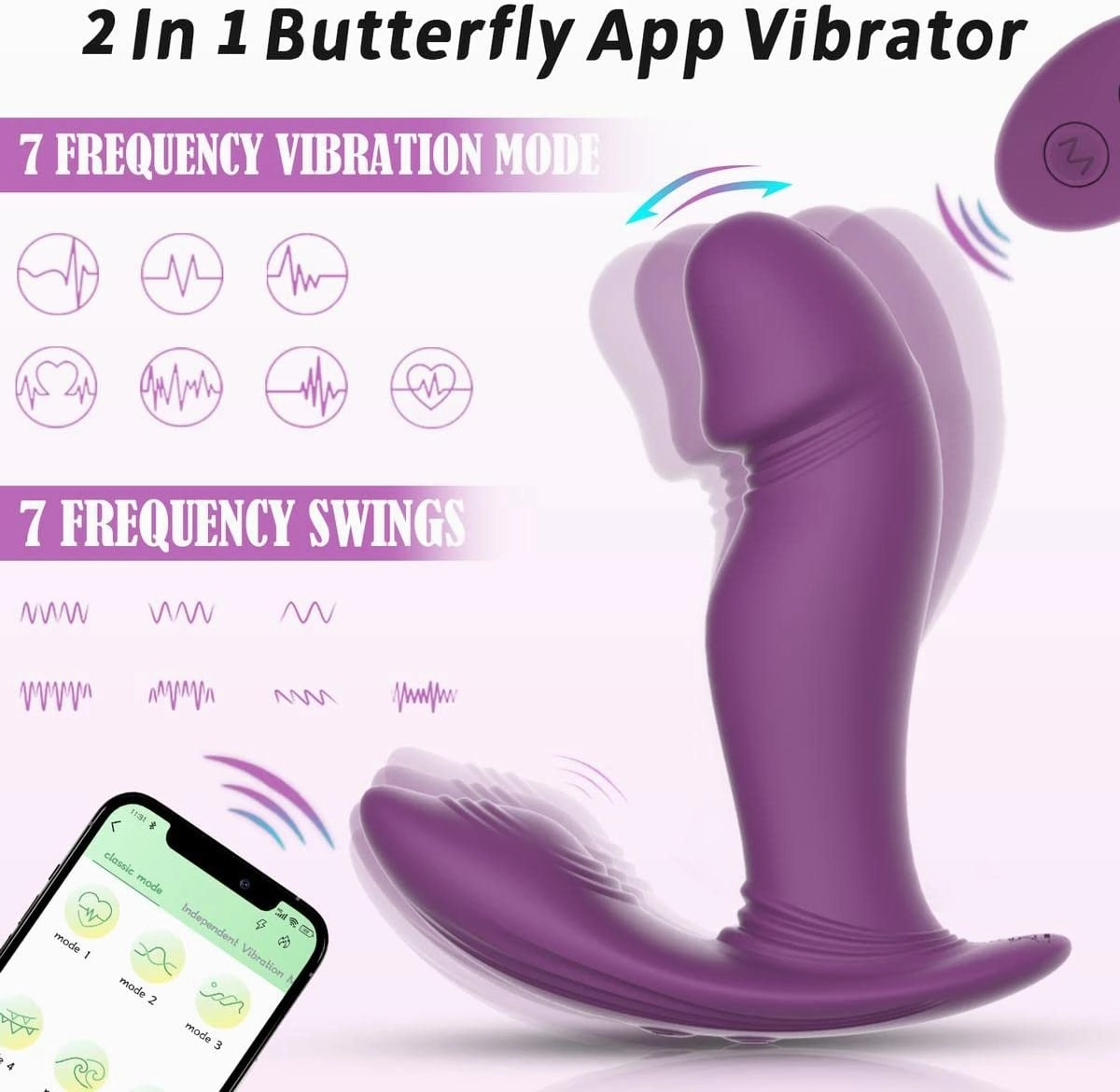 APP Control Duo action Dildo