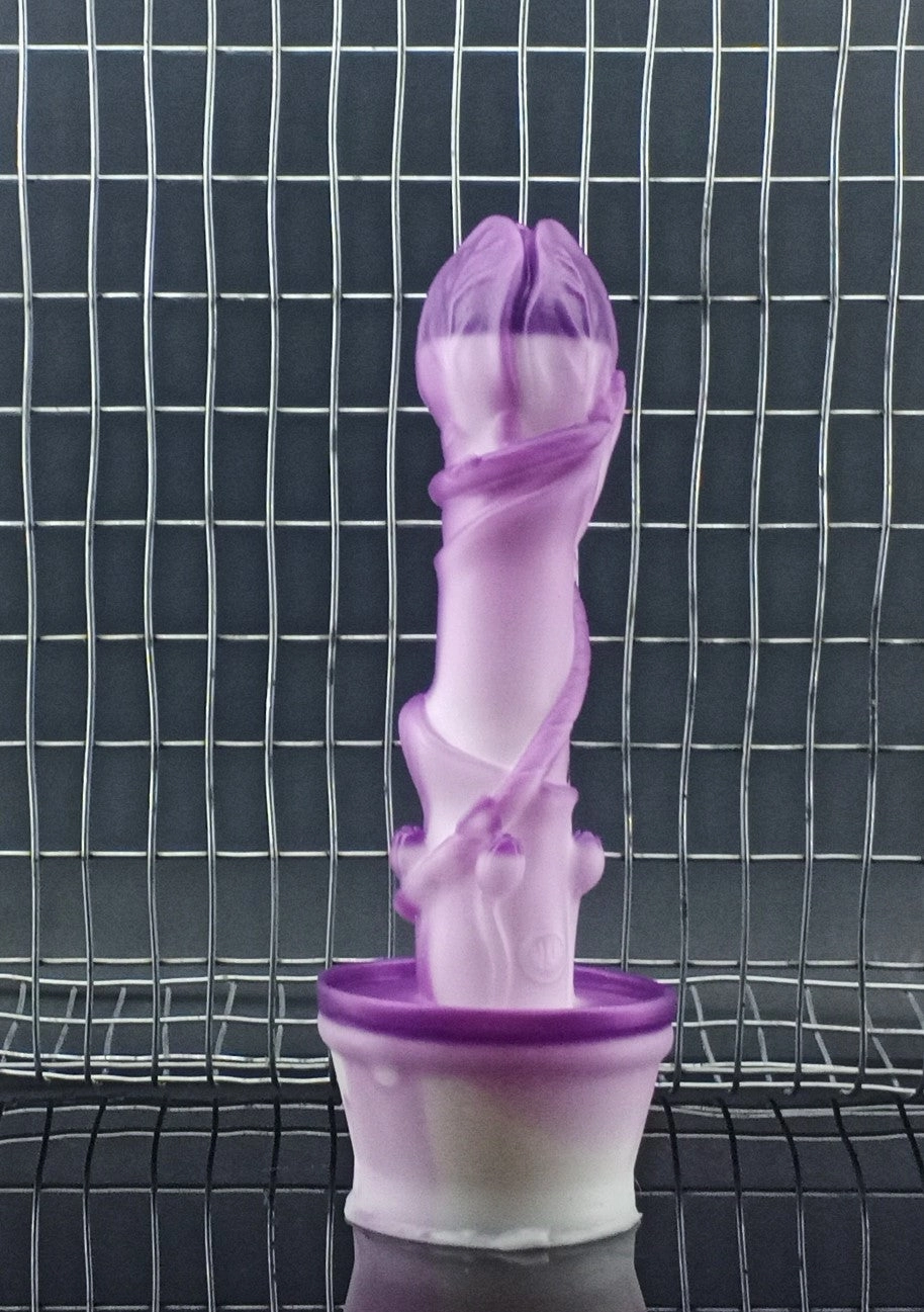Aubrey the Plant - Purple on White - Medium - 00-30 Firmness