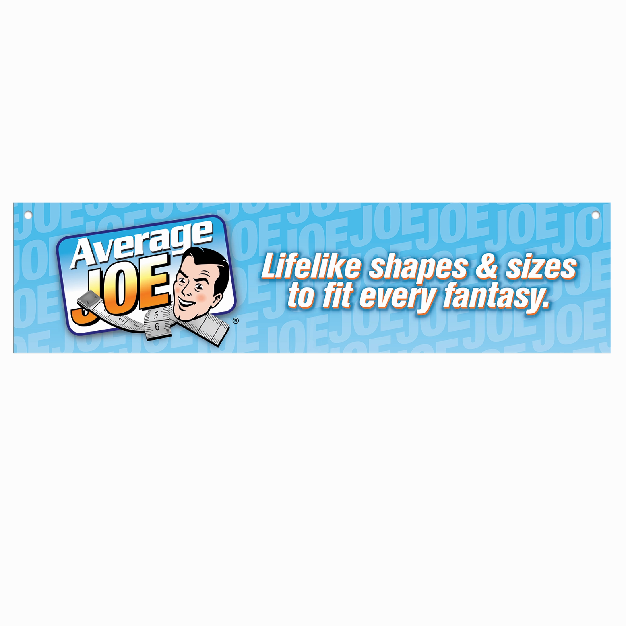 Average Joe® Horizontal Header Sign, 23.5 x 5.5