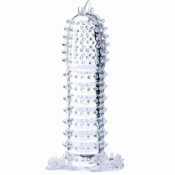 Baile – Penis Cover-  Sheath With Transparent Stimulating Points - Clear - 14 Cm