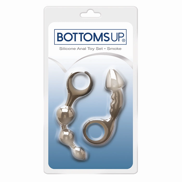 Bottoms Up® Silicone Anal Toy Set, Smoke