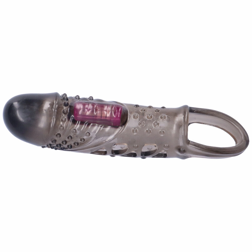 Bumpy Vibrating Penis Extender with Ball Loop - Increases Length by 1 Inch!