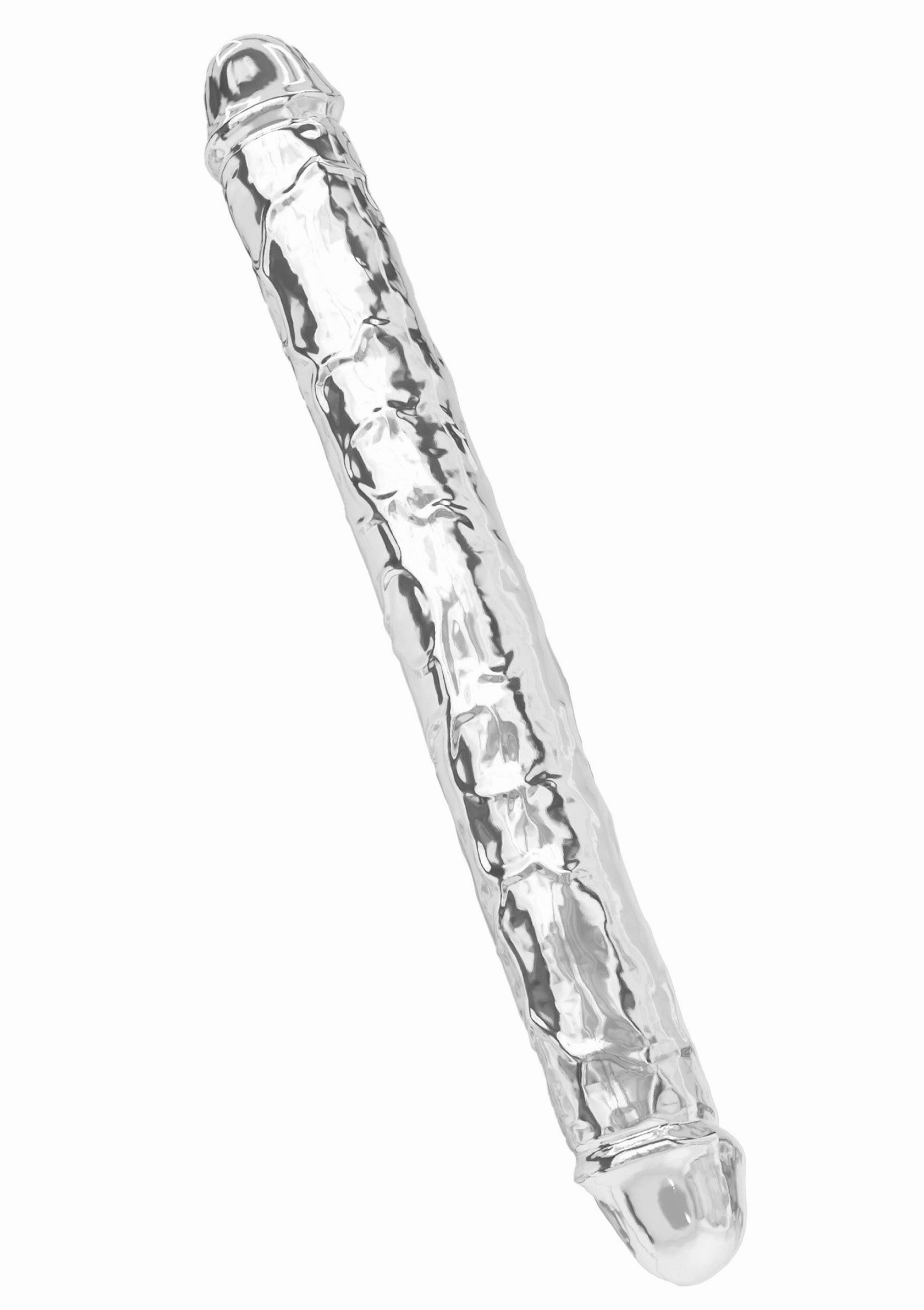 Clear Double Dong TPE 34.5 cm