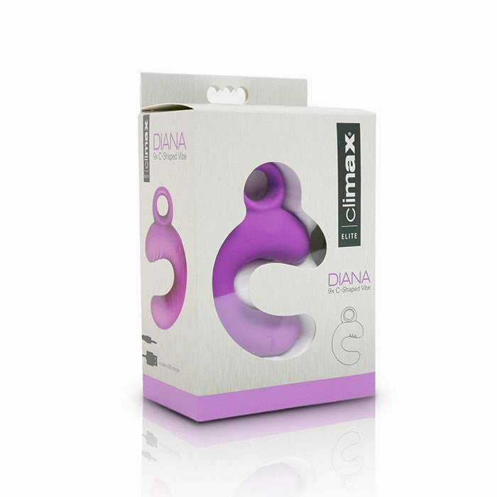 Climax® Elite, DIANA, Rechargeable 9x C-Shaped Vibe, Purple