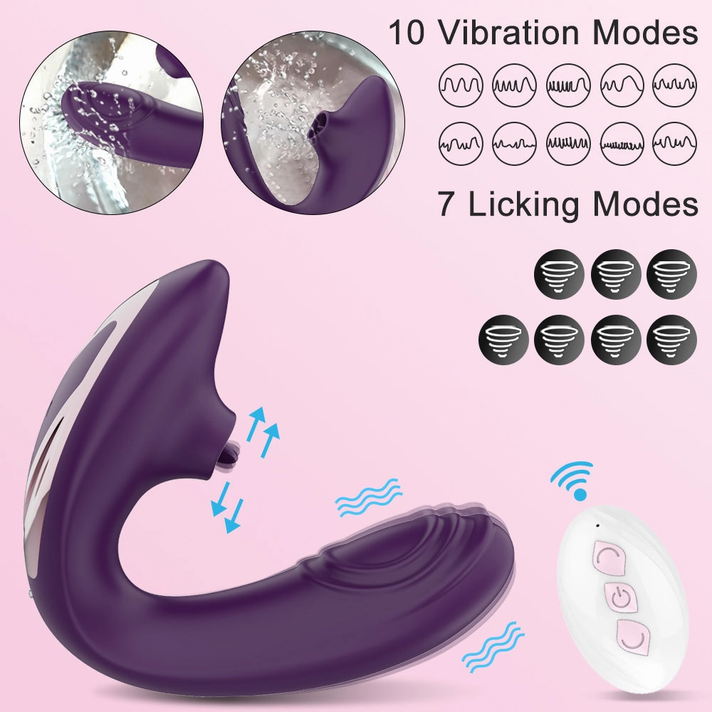 Clitoral Licking Vibrator for Clitoris Woman Clit Stimulator Remote Control G-Spot Adult Sex Toys Female Masturbation for Women
