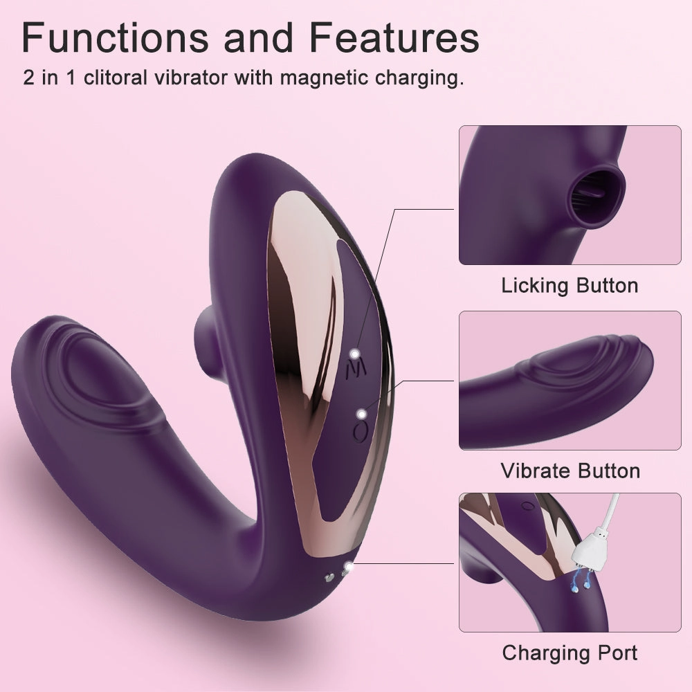 Clitoral Licking Vibrator for Clitoris Woman Clit Stimulator Remote Control G-Spot Adult Sex Toys Female Masturbation for Women