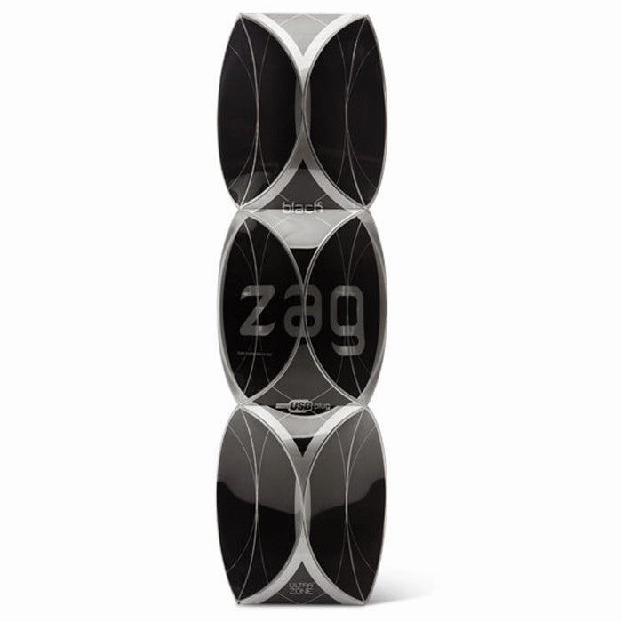 CLOSEOUT - UltraZone Zig Zag Rechargeable Extreme Bend Self-Heating Vibe, Black