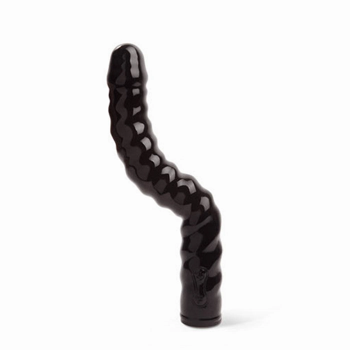 CLOSEOUT - UltraZone Zig Zag Rechargeable Extreme Bend Self-Heating Vibe, Black