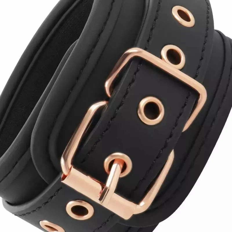 Coquette Fantasy Vegan Leather Handcuffs with Neoprene Lining