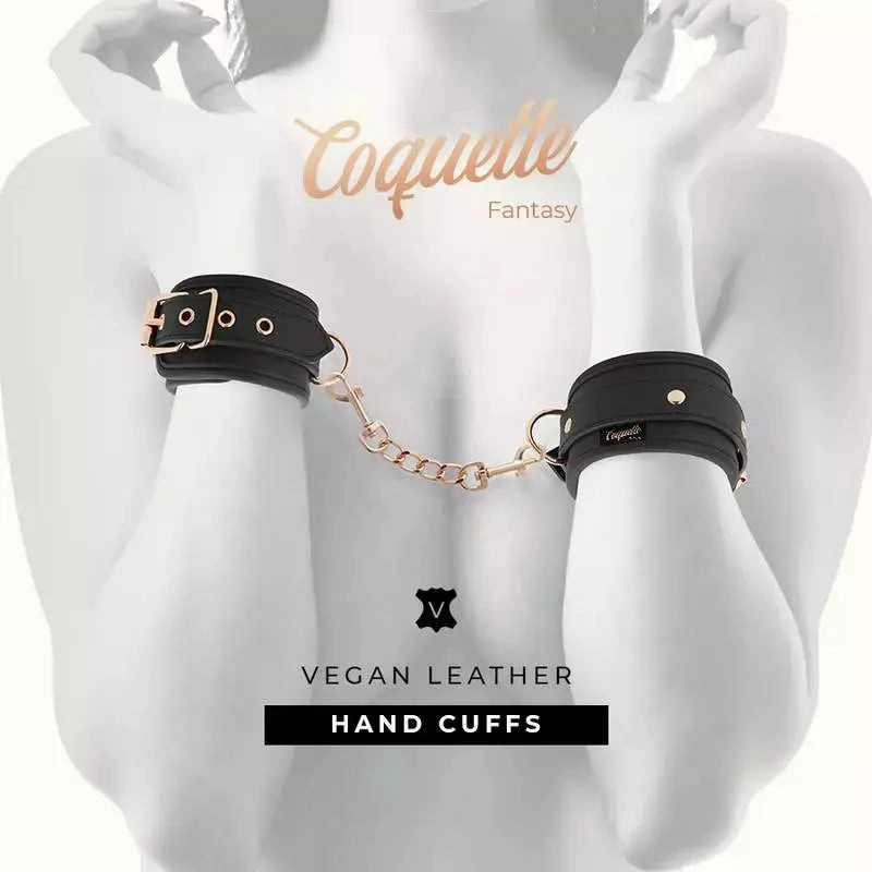 Coquette Fantasy Vegan Leather Handcuffs with Neoprene Lining