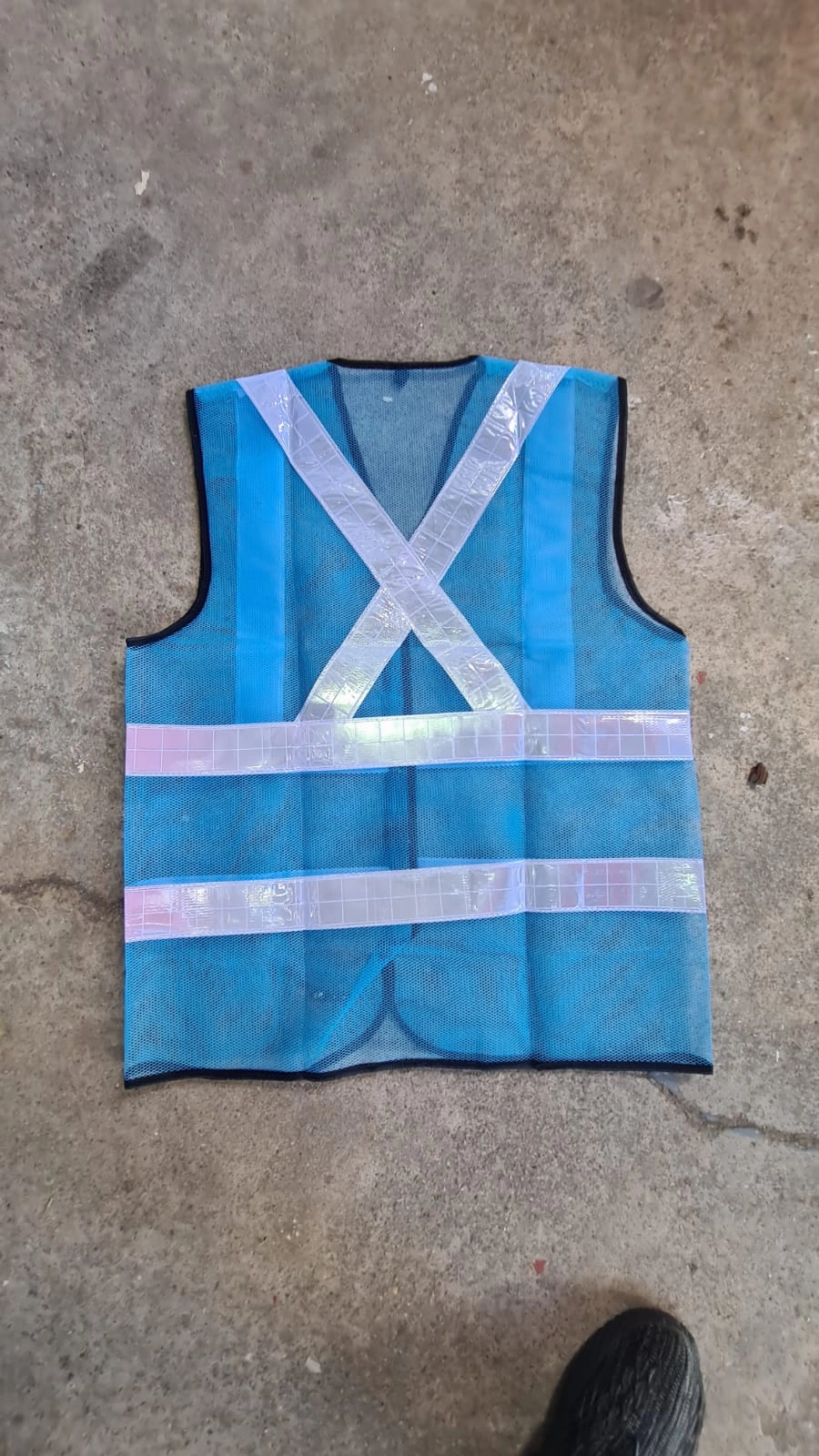 Cross Type Reflective Safety Vest | Colours : Green, Blue, Red