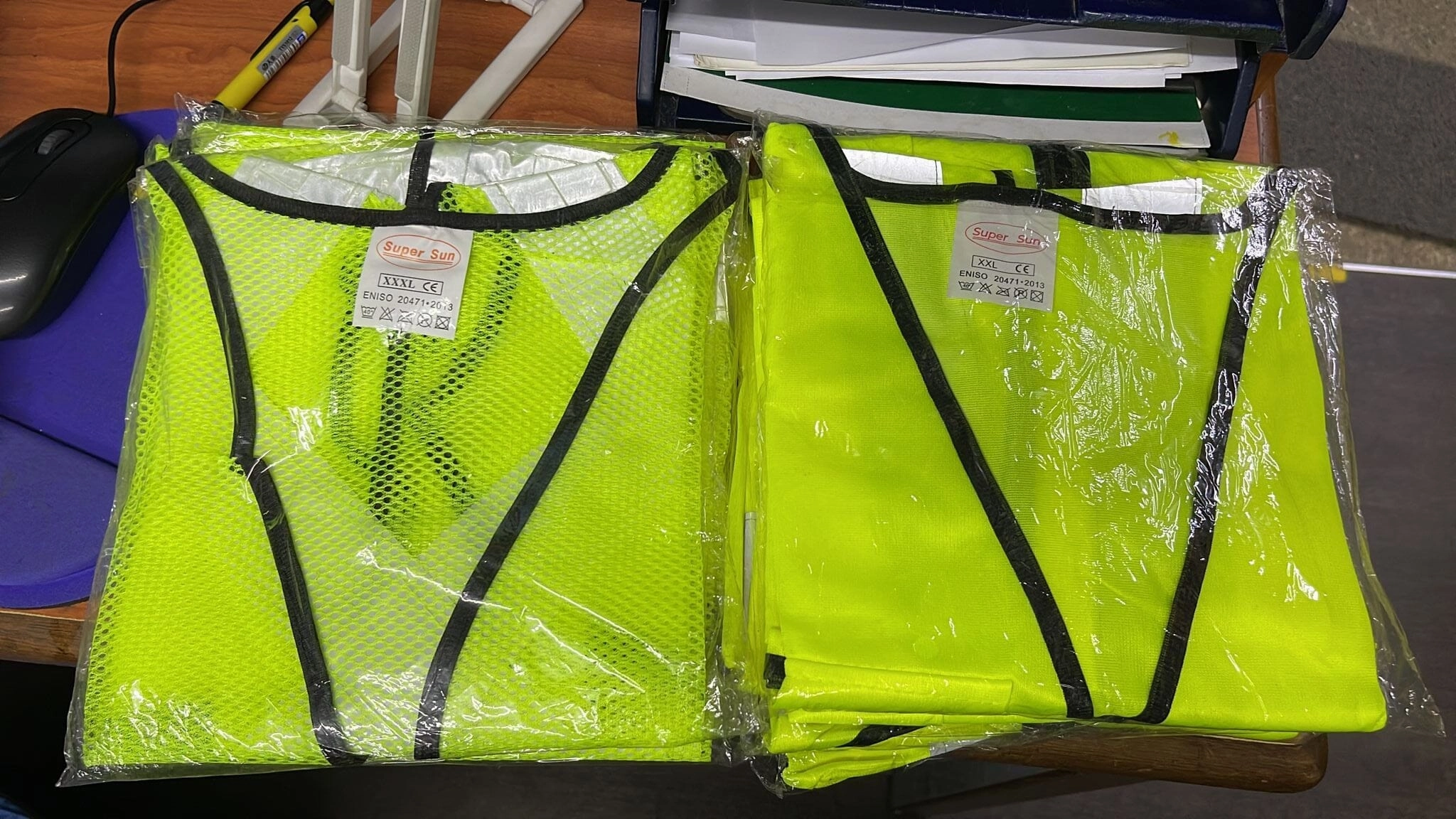 Cross Type Reflective Safety Vest | Colours : Green, Blue, Red
