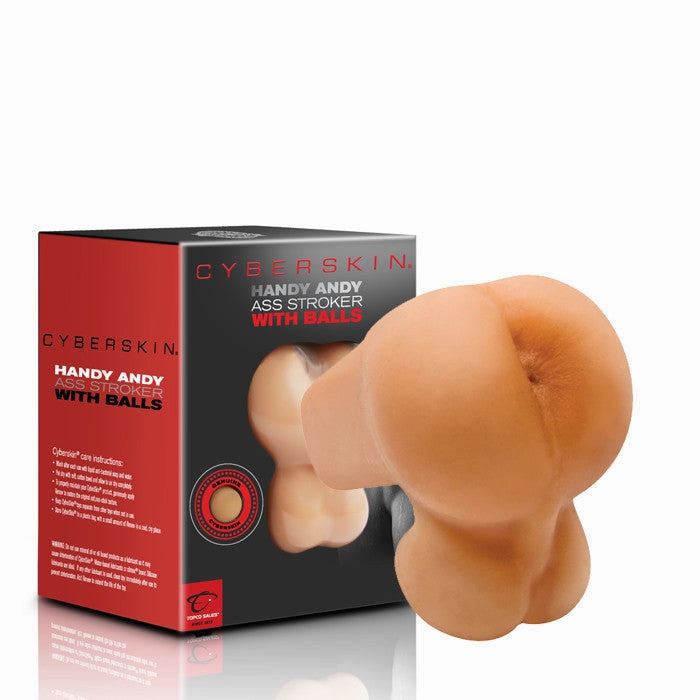CyberSkin® Handy Andy Ass Stroker with Balls, Light