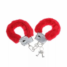 Diablo Picante – Pleasure Furry Handcuffs Red