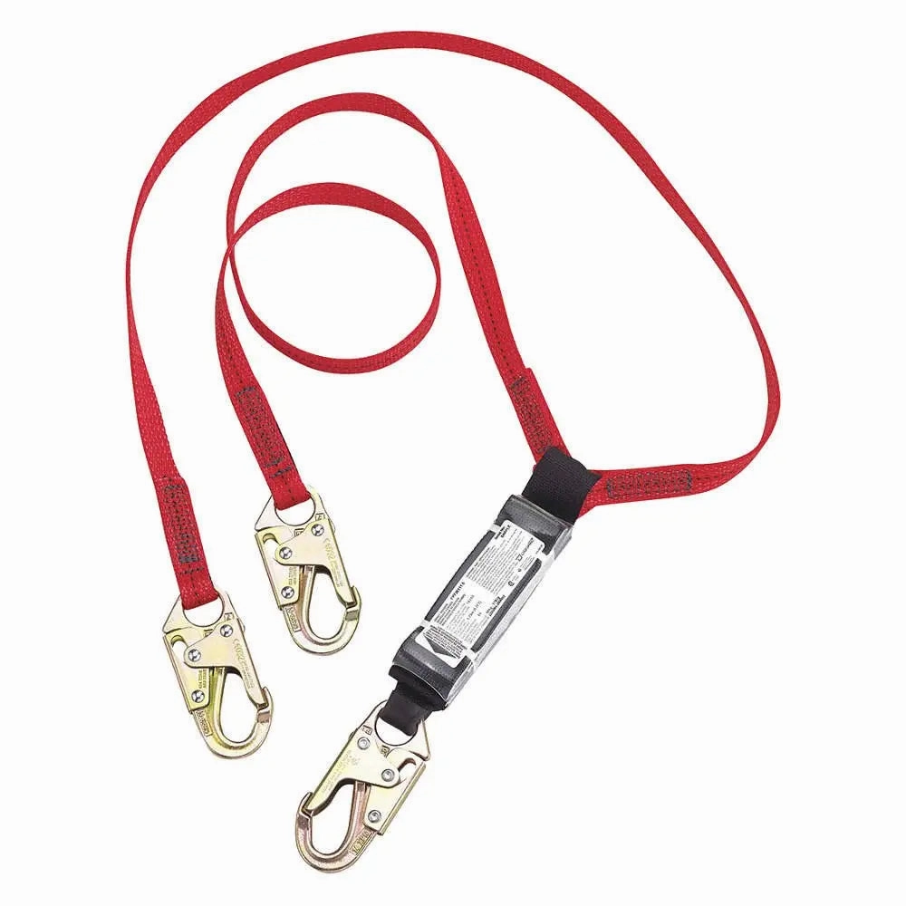 Dynamic Safety - FP7361116 - 6' Double Dyna-Pak Lanyard w/Snap Hook