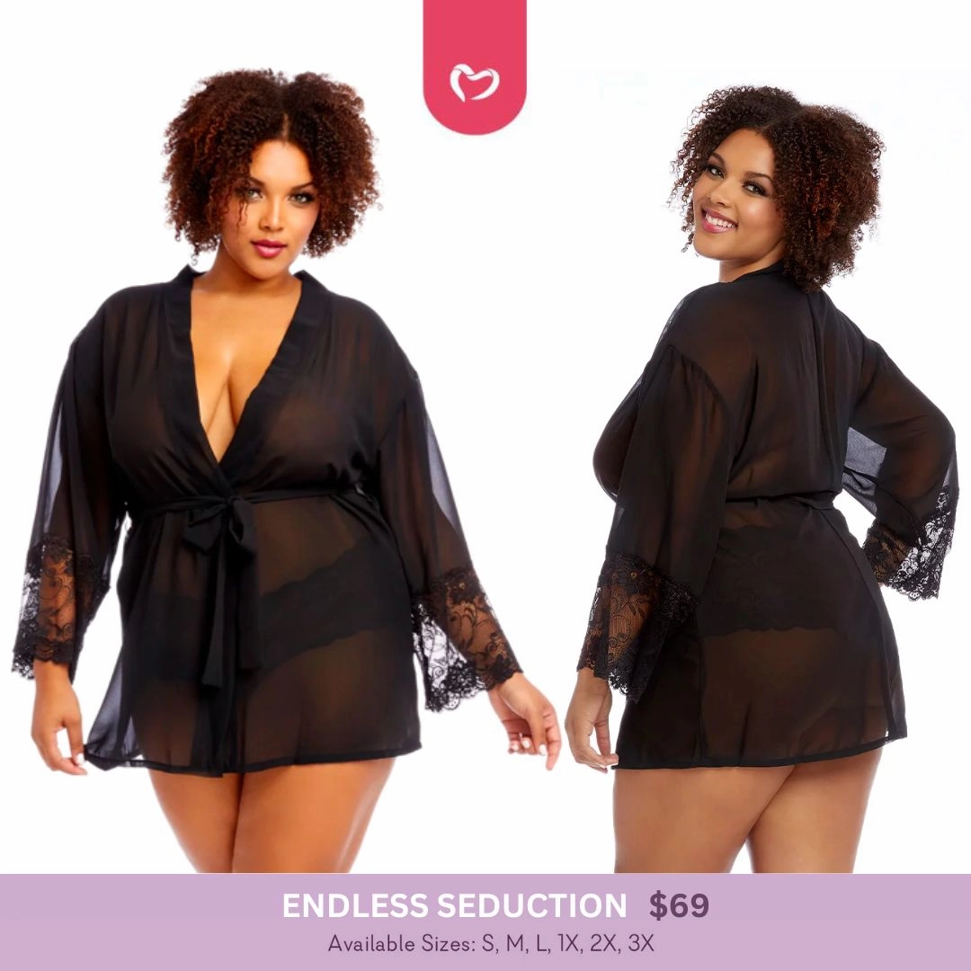 Endless Seduction Robe & Booty Shorts