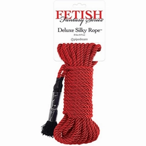 Fetish Fantasy Series Deluxe Silky Bondage Rope - RED
