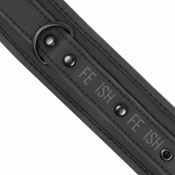 Fetish Submissive - Open Legs Position with Neoprene lining handcuffs