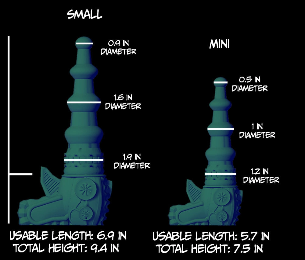 FLOP Mini Raygun - GITD/UV Soft silicone - RG-563