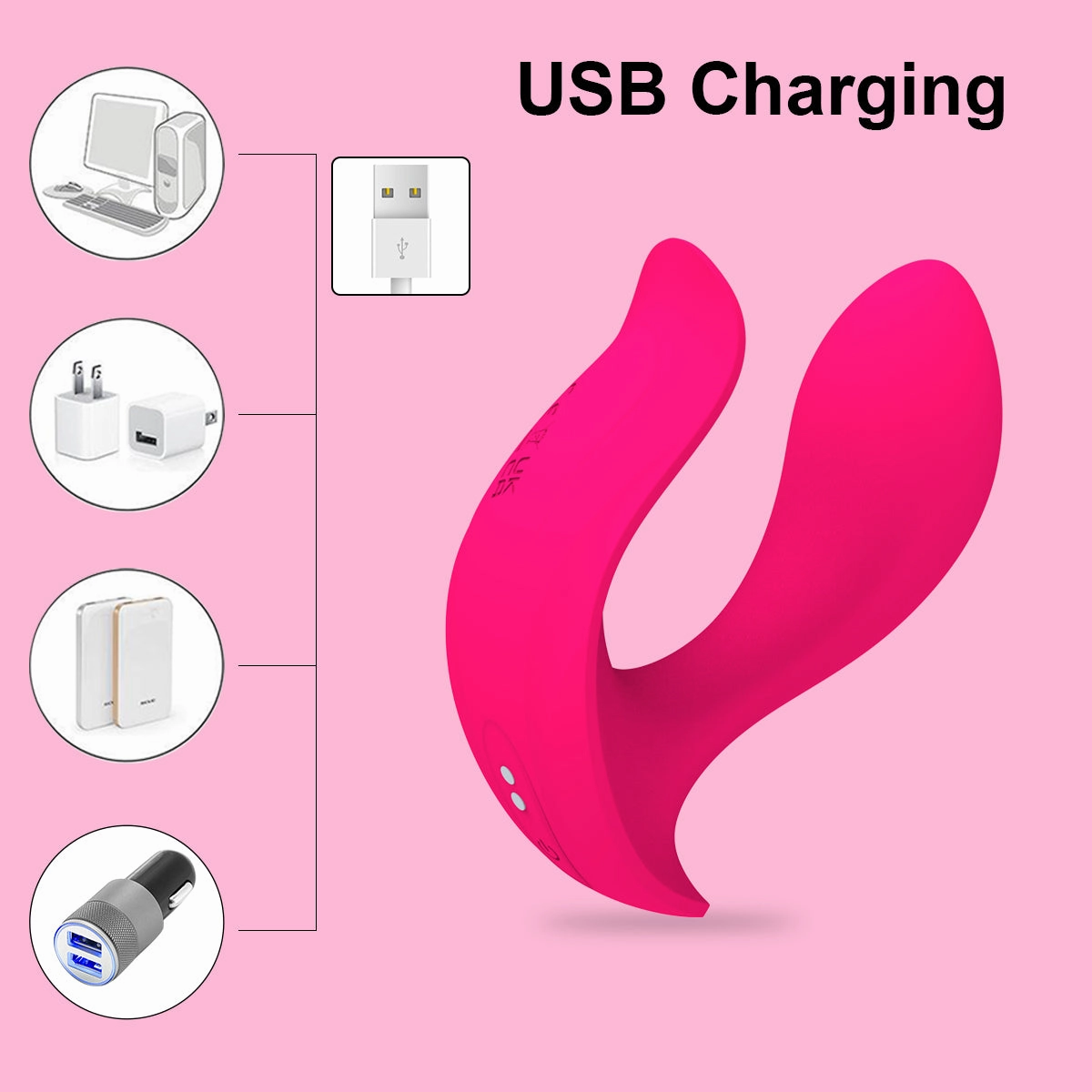 G Spot and Clit Dual Vibrator with App Control W9
