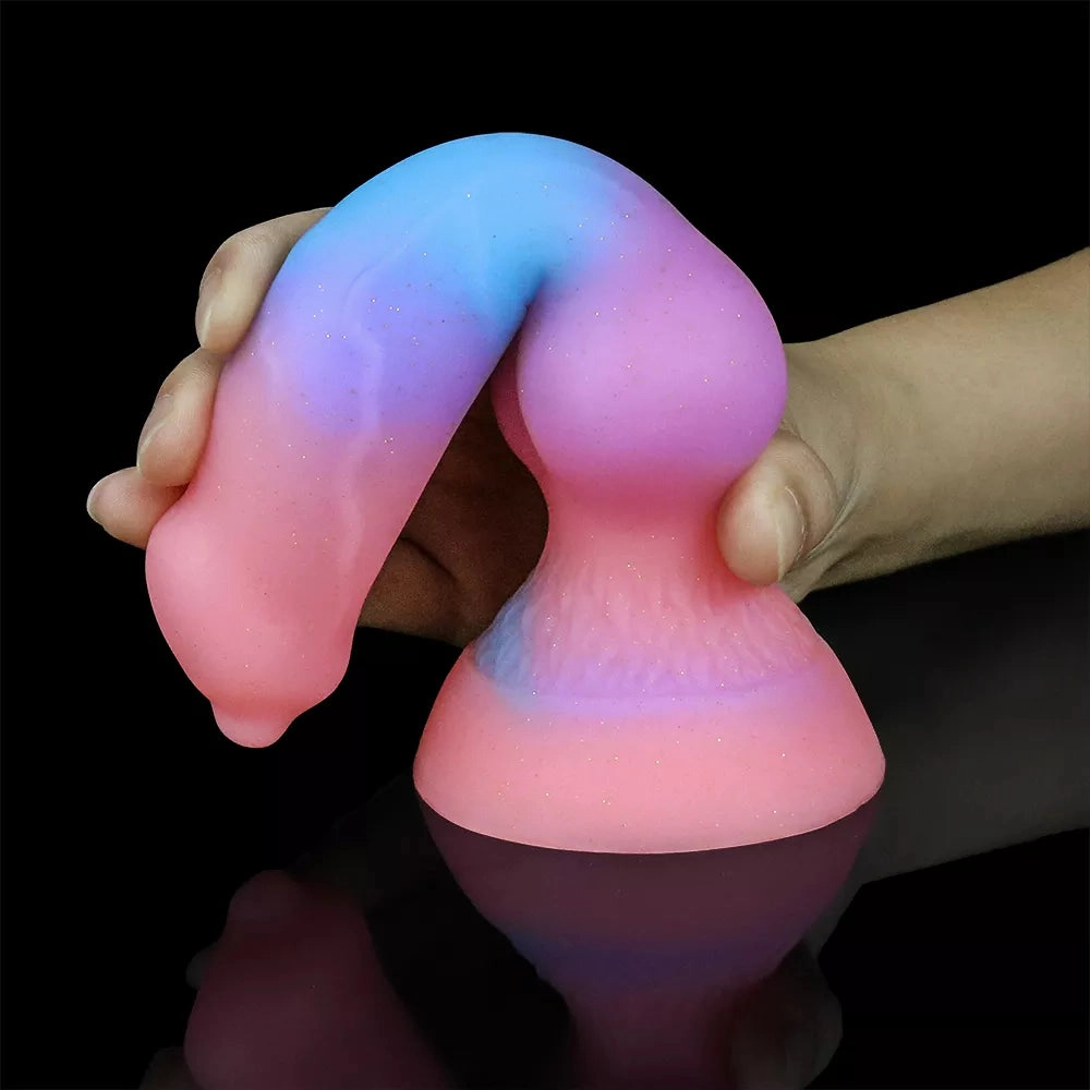 Glow-in-the-Dark Beast Dildo Soft Silicone Adventurous Fantasy Pleasure