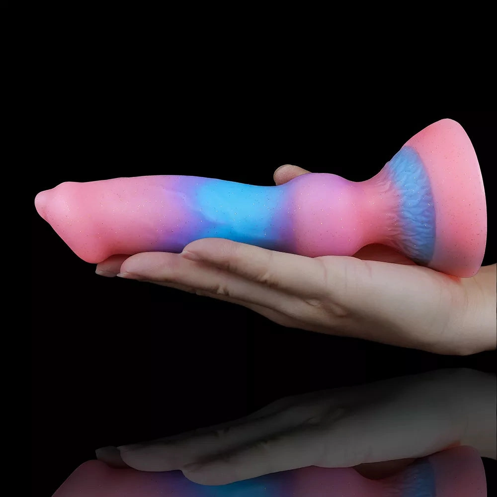 Glow-in-the-Dark Beast Dildo Soft Silicone Adventurous Fantasy Pleasure