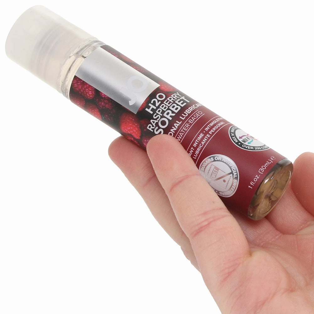 H2O Flavored Lube 1oz/30ml in Raspberry Sorbet