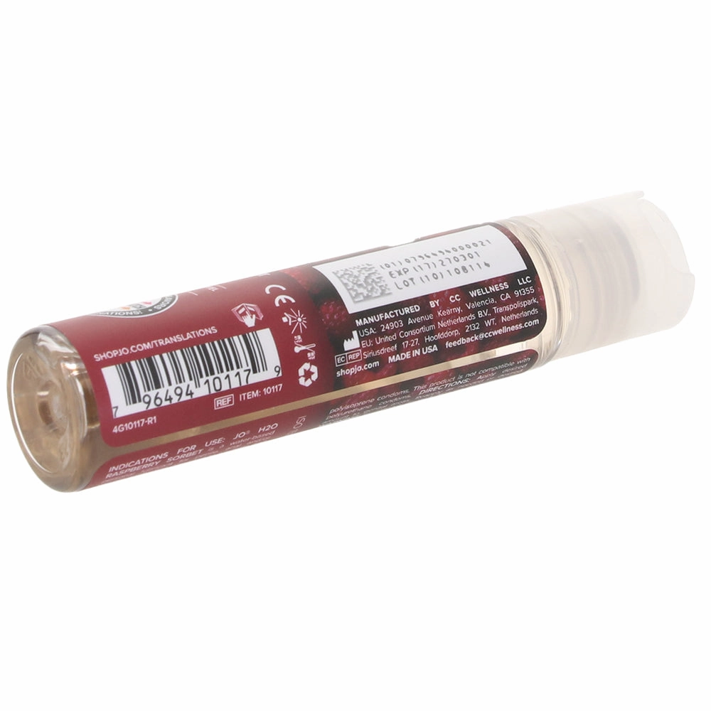 H2O Flavored Lube 1oz/30ml in Raspberry Sorbet