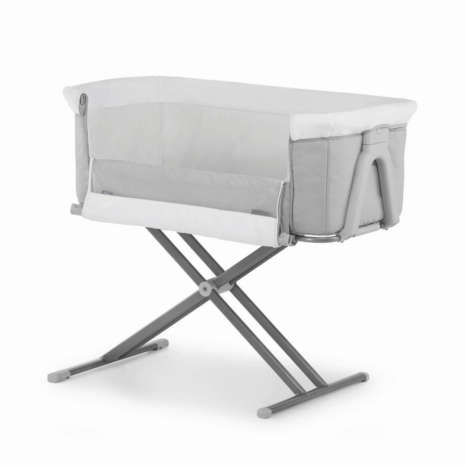 Hauck Face to Me 2 Bedside Crib - Melange Grey