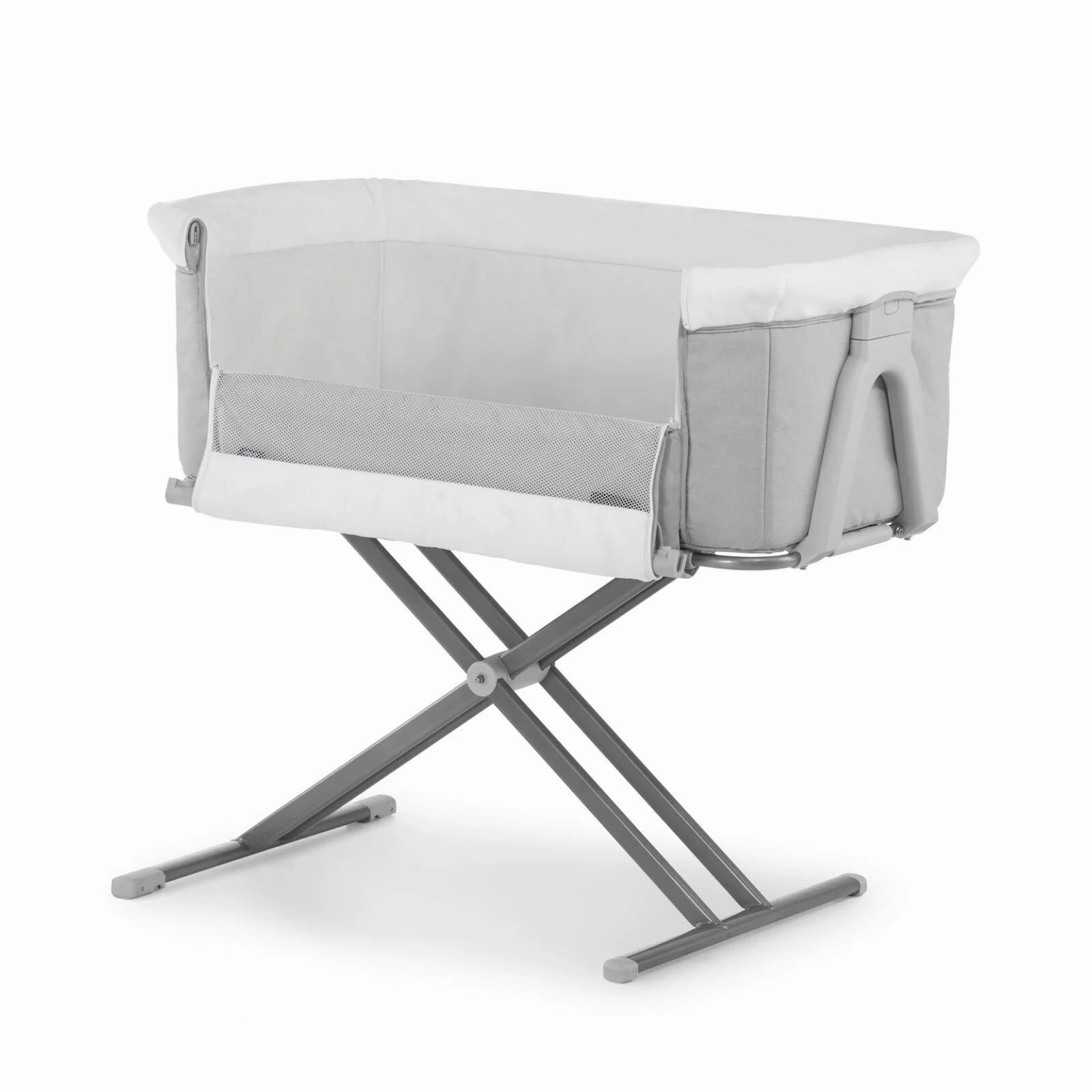 Hauck Face to Me 2 Bedside Crib - Melange Grey
