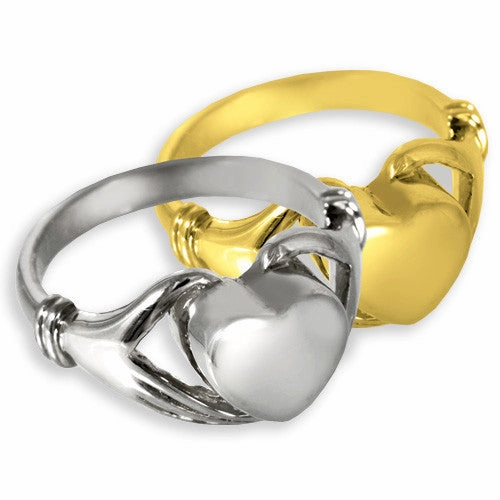 Heart Ring Memorial Jewelry for Cremated Remains