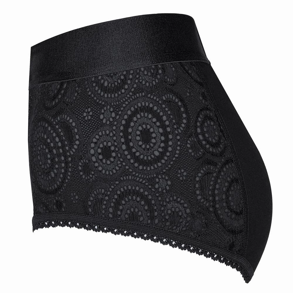 High Rise Panty Harness - Black