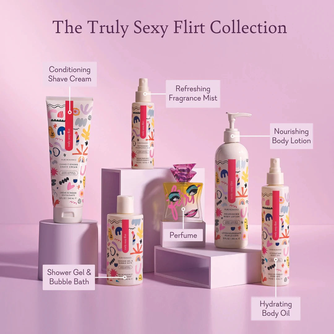 Hydrating Body Oil - Truly Sexy Flirt - Pheromone Body Dew - Pure Romance