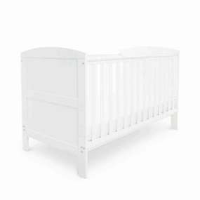 Ickle Bubba Coleby Classic Cot Bed White - Fibre Mattress