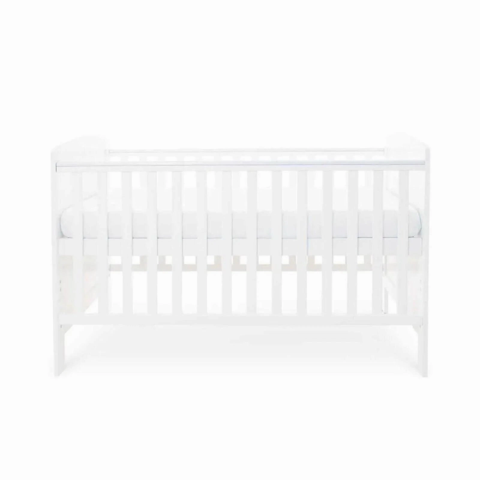 Ickle Bubba Coleby Classic Cot Bed White - Fibre Mattress