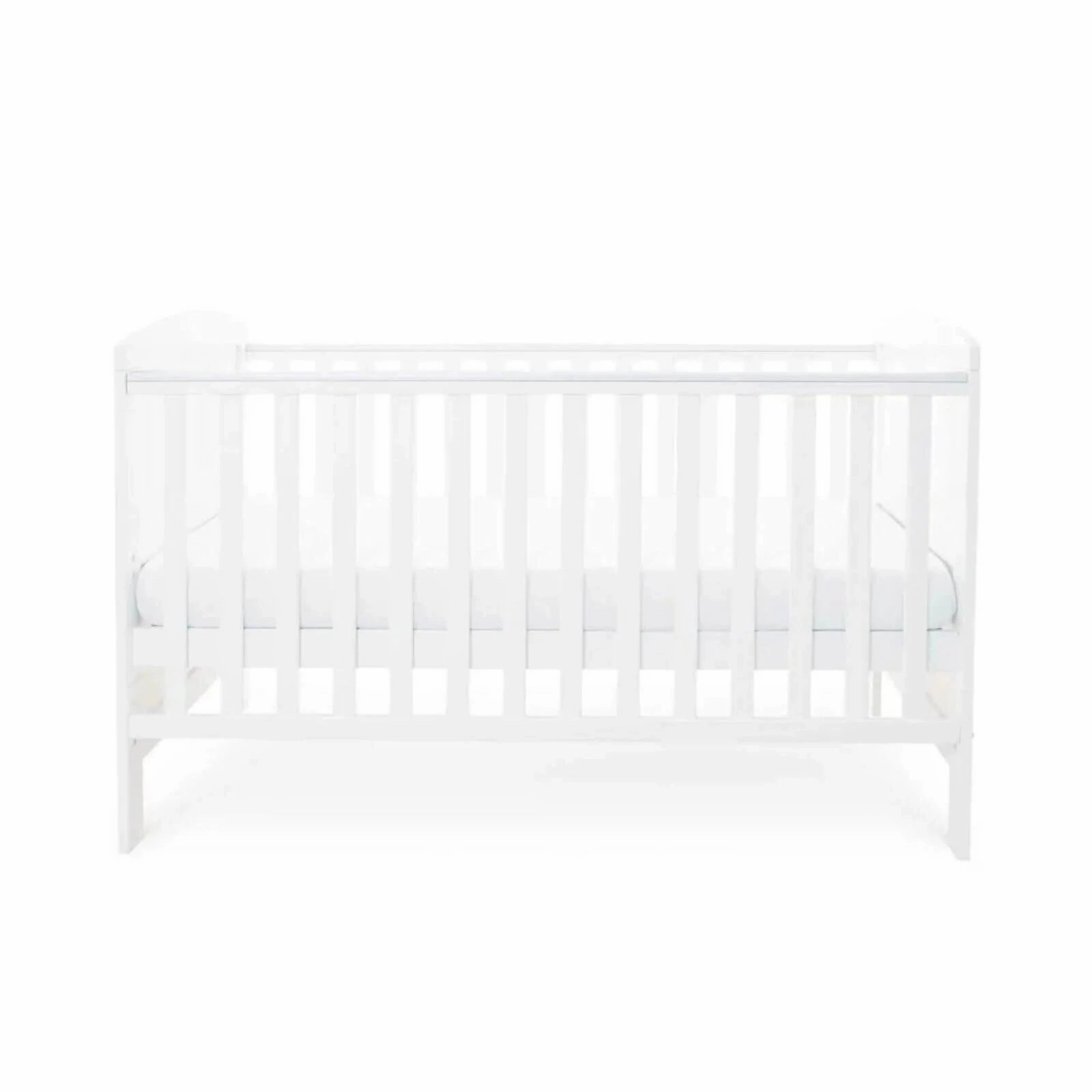 Ickle Bubba Coleby Classic Cot Bed White - Fibre Mattress