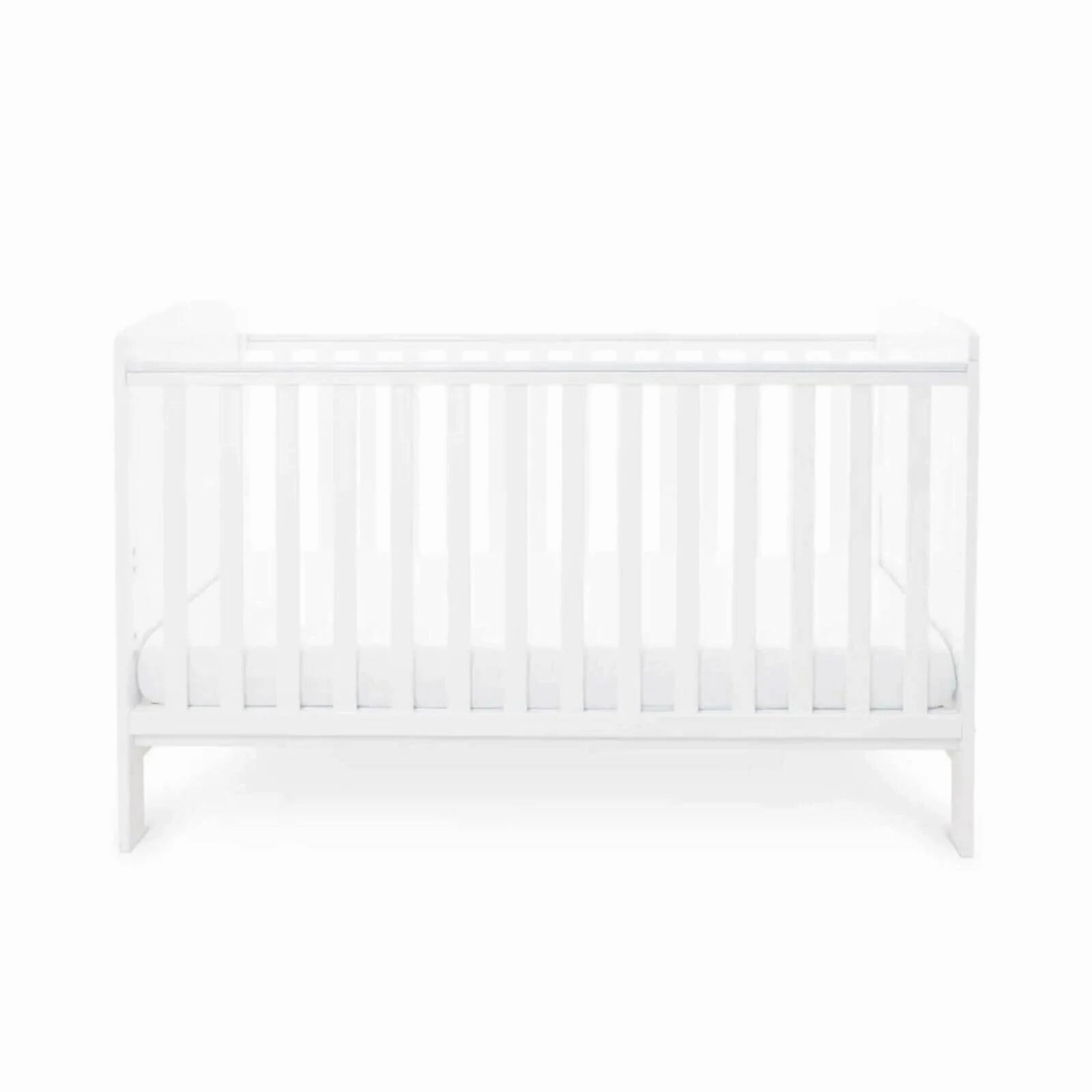 Ickle Bubba Coleby Classic Cot Bed White - Fibre Mattress