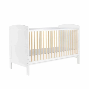 Ickle Bubba Coleby Scandi Cot Bed Scandi White - Premium Pocket Sprung Mattress