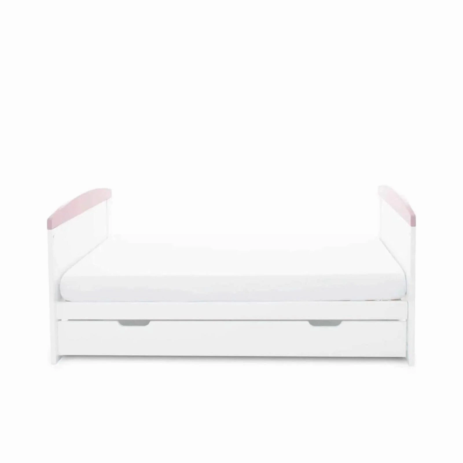 Ickle Bubba Coleby Style Cot Bed with Under Drawer Elephant Love Pink - Without Mattress