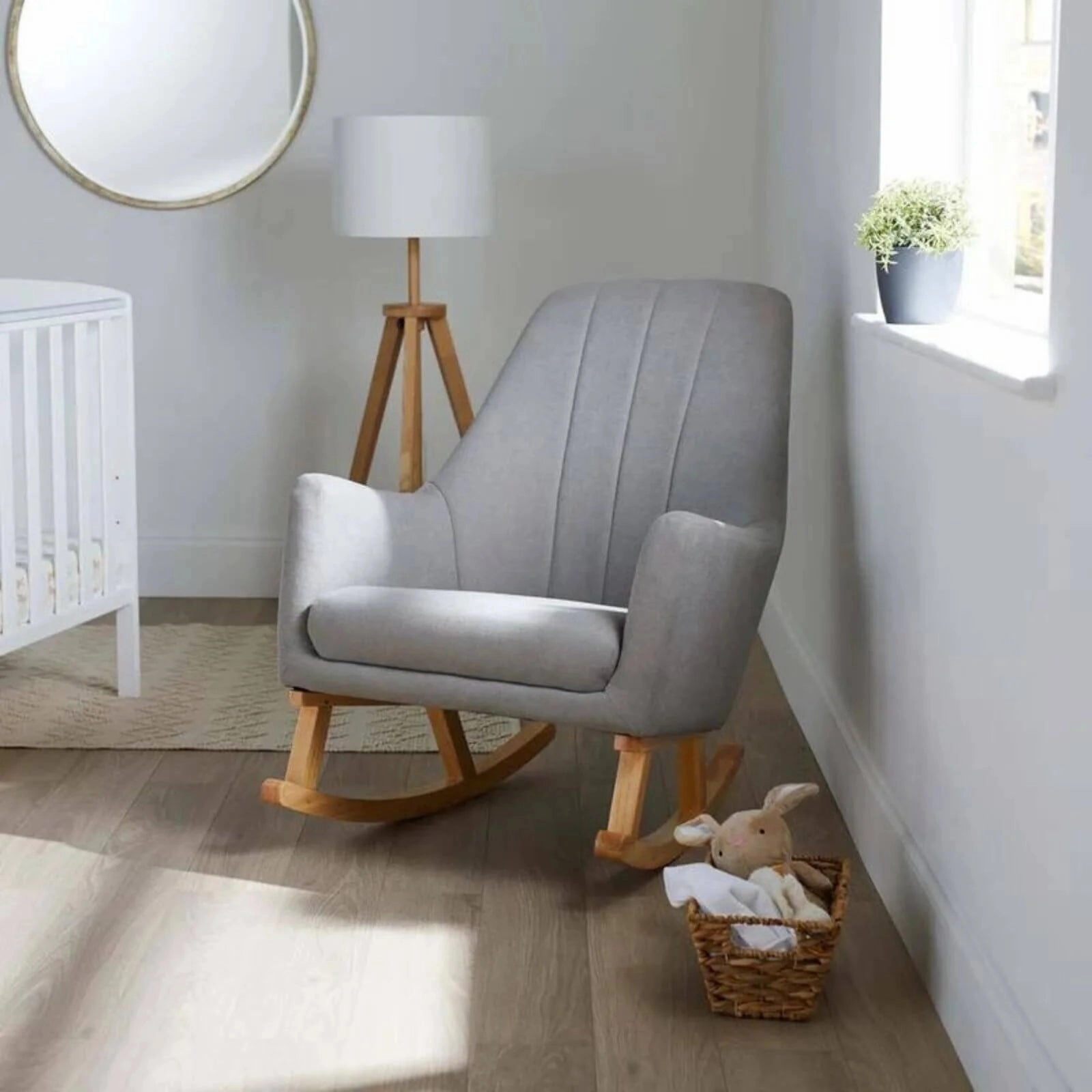Ickle Bubba Eden Deluxe Nursery Chair - Pearl Grey