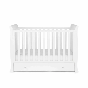 Ickle Bubba Snowdon Mini Cot Bed White - Without Mattress