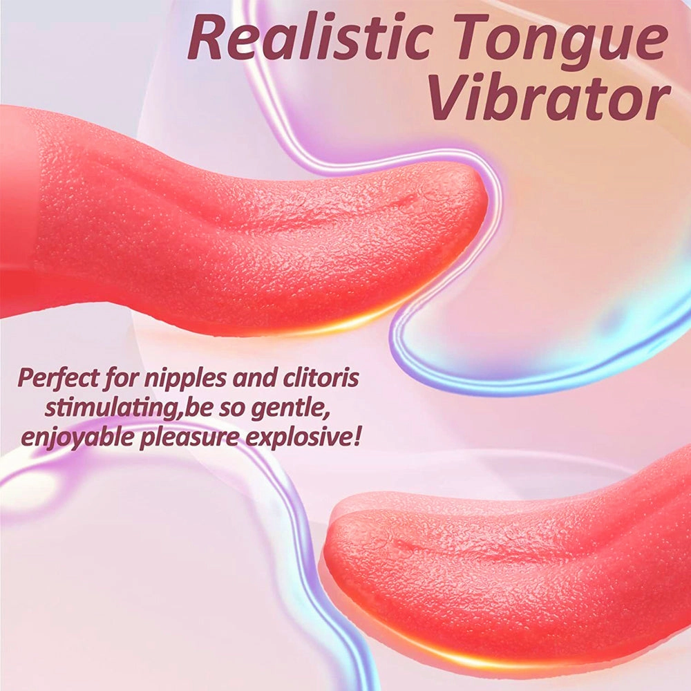 Lenga - 10 Modes Stimulator Tongue Clit Licking Vibrators G Spot Clitoral Nipple Vibrators
